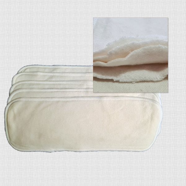 Absorbent Reusable 4-Layer Hemp Cotton Reusable Cloth Diaper